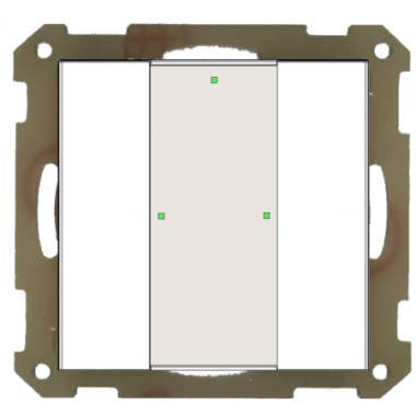 Bouton-poussoir KNX + LED