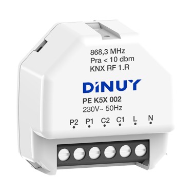 2-CHANNEL KNX-RF SWITCHING/BLIND ACTUATOR – PE K5X 002