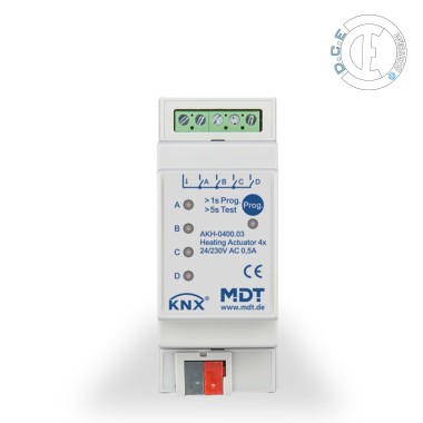 Actionneur de chauffage AKH  4-fold, 2TE MRDC 24-230VAC