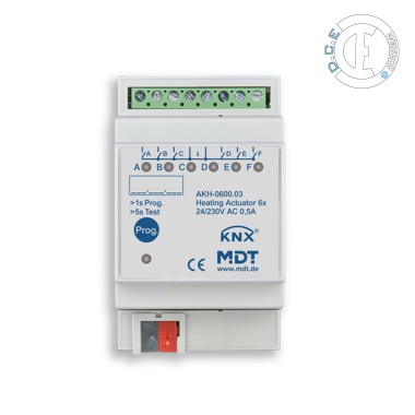 Actionneur de chauffage AKH,  6 -fold, 3TE MRDC 24-230VAC