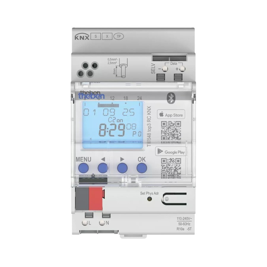 KNX TOP3 Bluetooth 8c DCF-GPS Digital Annual and Astronomical Clock