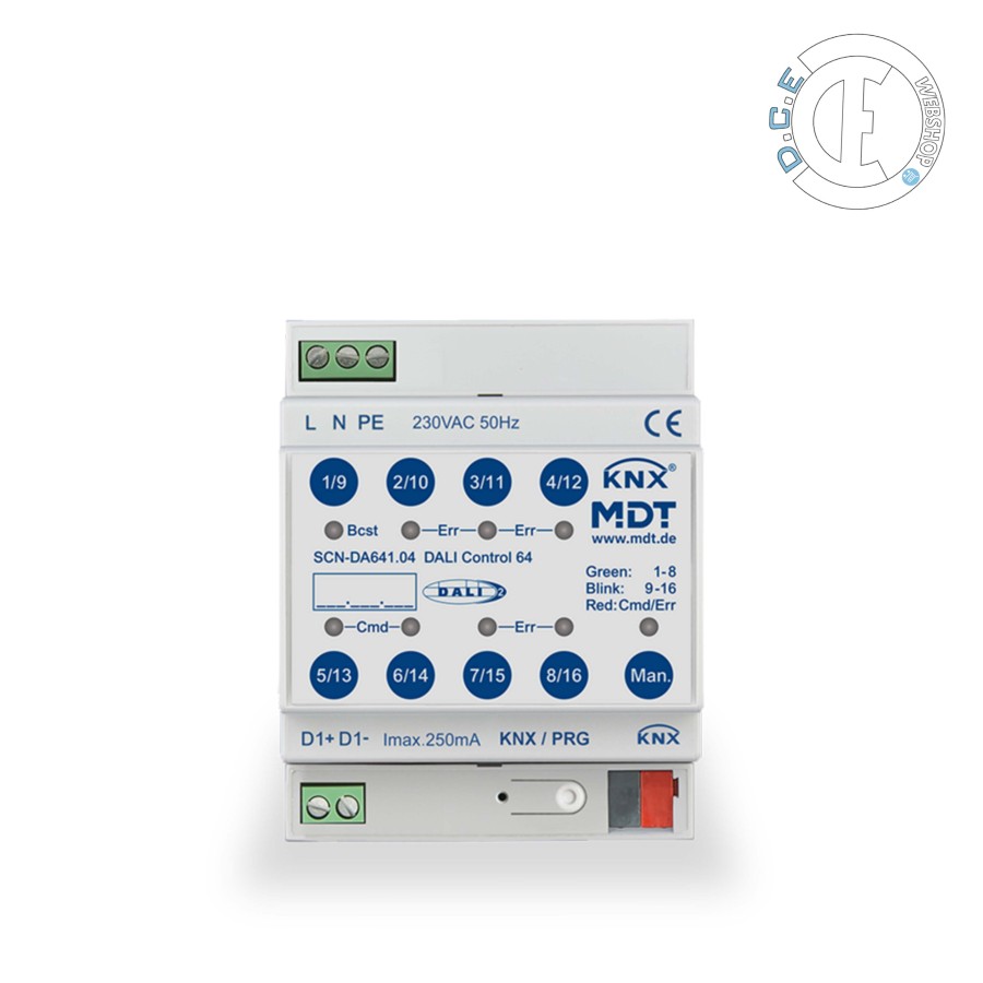 DALI: 2  de 1x 64  /  1x 16 groupes