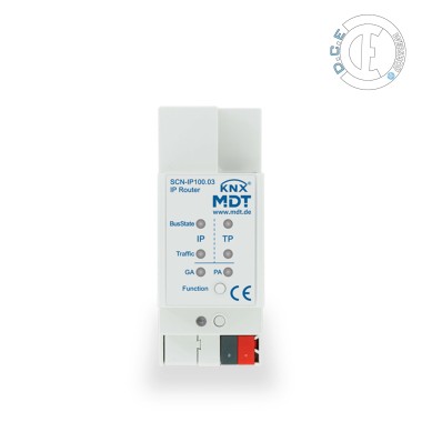 IP Router with IP Secure and Data Secure, 2SU MDRC, with email and time server functions