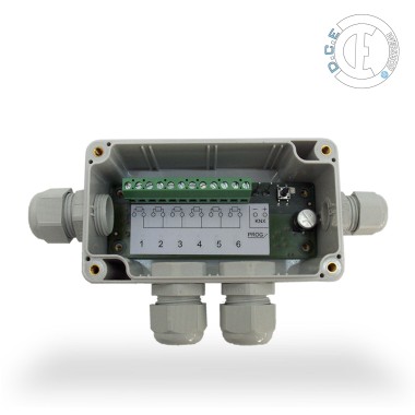 Temp controller/-sensor 6-fold surface mounting