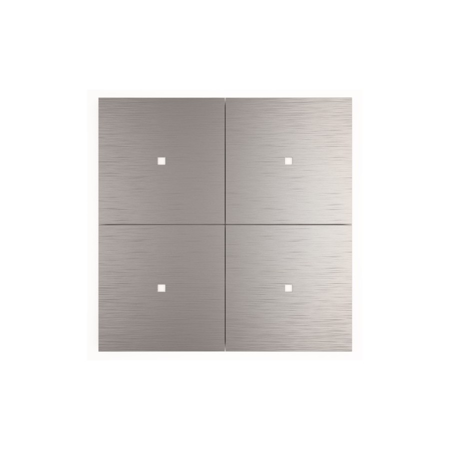 Interrupteur tactile KNX série INTENSITÉ Alu Secure