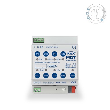 DALI: 2  de 1x 64  /  1x 16 groupes
