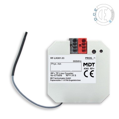Coupleur de ligne KNX RF, for ETS5/6
