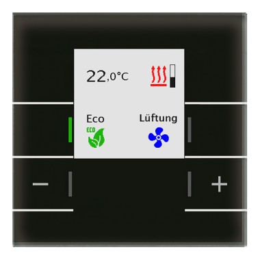 Glas Raumtemperaturregler Smart